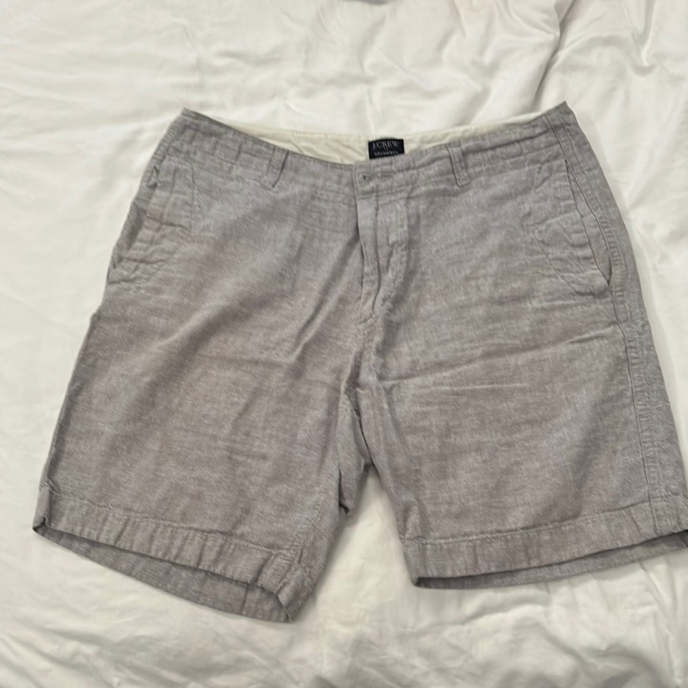 J. Crew Gray Flat Front Shorts Lightweight Casual